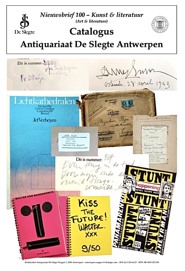 New Catalogue of De Slegte Antwerpen 